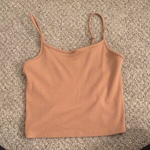 American Eagle Outfitters Brown Ribbed Camisole